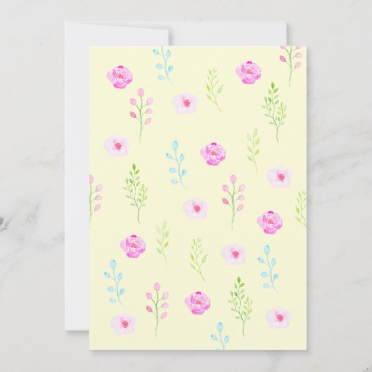 サンシャインパーティの招待状、私たちの小さなサンシャイン 招待状 (裏面)