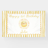 サンシャインビューティーなストライプの誕生日 横断幕 (横)
