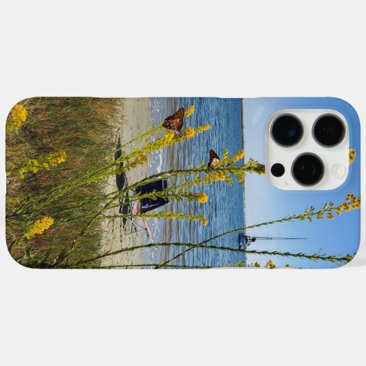 サンシャインビーチフラワーズバタフライセーロートガルフ Case-Mate iPhoneケース (裏面 (横))