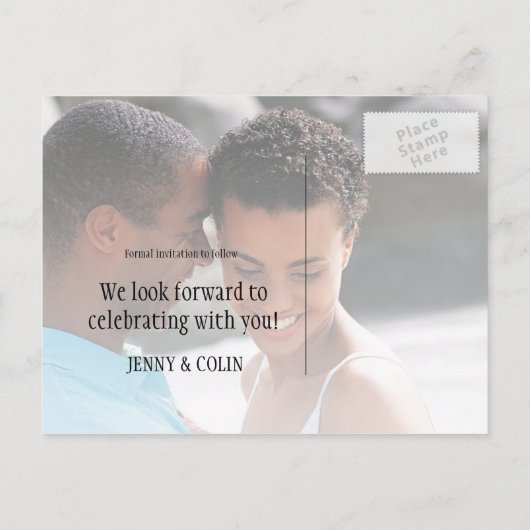 サンシャインビーチ写真Save The Date 案内ポストカード (裏面)