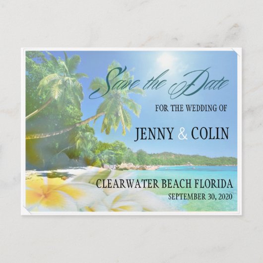 サンシャインビーチ写真Save The Date 案内ポストカード (正面)