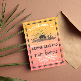 サンシャインビーチ結婚先海のカード 招待状