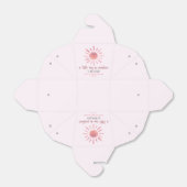 サンシャインピンクの太陽の赤ちゃんシャワーの小さな光線 フェイバーボックス (折り畳みなし)