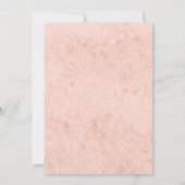 サンシャインピンクの赤ちゃんシャワーの小さな光線 招待状 (裏面)