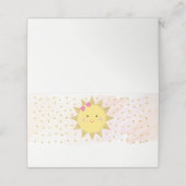 サンシャインピンク&金ゴールドファーストフード プレイスカード (外部開封)