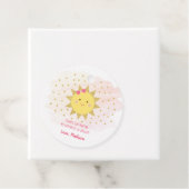 サンシャインピンク&金ゴールドファースト誕生日 フェイバータグ (インサイチュ)