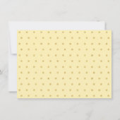 サンシャインピンク&金ゴールド誕生日サンキュー サンキューカード (裏面)