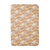 サンシャインピーコックフェザーアールヌーボーデザイン バスマット (正面縦)