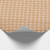 サンシャインピーコックフェザーアールヌーボーデザイン ラッピングペーパー (角)