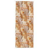 サンシャインピーコックフェザーアールヌーボーデザイン ワインギフトバッグ (正面)