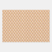 サンシャインピーコックフェザーズアールヌーボーデザイン ラッピングペーパーシート (正面3)