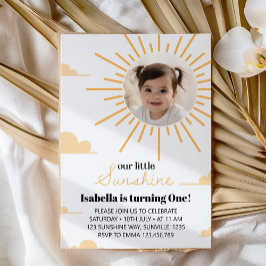 サンシャインファーストのまわりにトリップサン誕生日招待状 招待状