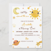 サンシャインファーストのまわりにトリップサン誕生日招待状 招待状 (正面)