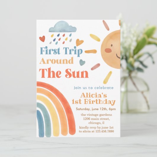サンシャインファーストのまわりにトリップザサンファースト誕生日 招待状 (スタンド正面)