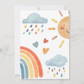 サンシャインファーストのまわりにトリップザサンファースト誕生日 招待状 (裏面)