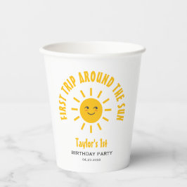 サンシャインファーストのまわりにトリップザサンファースト誕生日 紙コップ