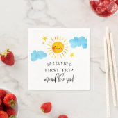 サンシャインファーストのまわりにトリップザサン誕生日 スタンダードカクテルナプキン (インサイチュ)