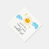 サンシャインファーストのまわりにトリップザサン誕生日 スタンダードカクテルナプキン (角)