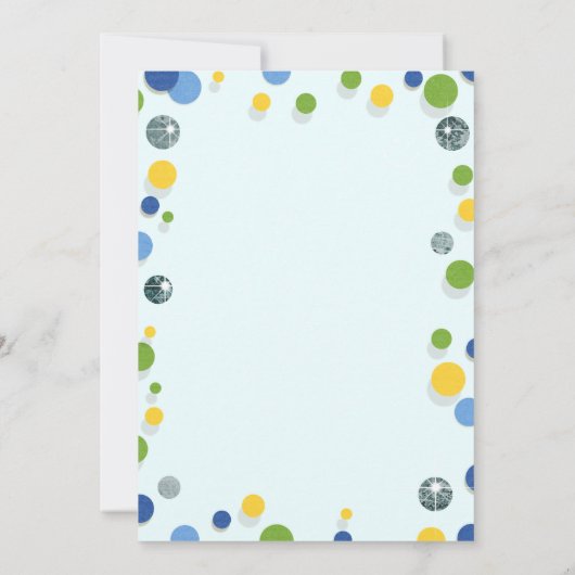 サンシャインファースト誕生日パーティーへの招待 招待状 (裏面)