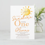 サンシャインファースト誕生日パーティーキッズ素朴ズ 招待状 (スタンド正面)