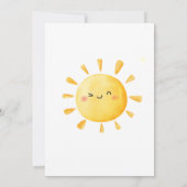 サンシャインファースト誕生日パーティーキッズ素朴ズ 招待状 (裏面)