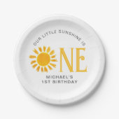 サンシャインファースト誕生日 ペーパープレート (正面)