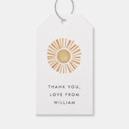 サンシャインファースト・トリップSun One誕生日パーティー ギフトタグ