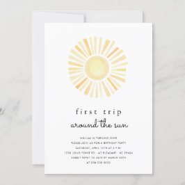 サンシャインファースト・トリップSun One誕生日パーティー 招待状