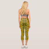 サンシャインフラワーバーストゴールデン カプリレギンス (裏面)