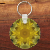 サンシャインフラワーバーストゴールデン キーホルダー (正面)