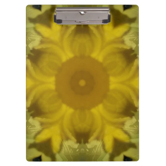 サンシャインフラワーバーストゴールデン クリップボード (正面)
