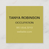 サンシャインフラワーバーストゴールデン スクエア名刺 (裏面)