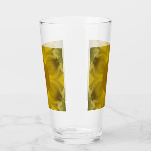 サンシャインフラワーバーストゴールデン タンブラーグラス (左)