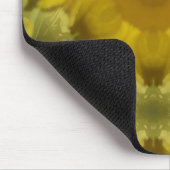 サンシャインフラワーバーストゴールデン マウスパッド (コーナー)