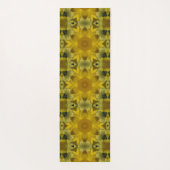 サンシャインフラワーバーストゴールデン ヨガマット (裏面)