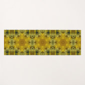 サンシャインフラワーバーストゴールデン ヨガマット (正面(横))