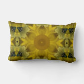 サンシャインフラワーバーストゴールデン ランバークッション (裏面)