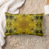 サンシャインフラワーバーストゴールデン ランバークッション (ブランケット)