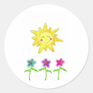 サンシャインフラワー ラウンドシール