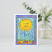 サンシャインフルーツウォーターカラーフラワーズサマー至 ポストカード (スタンド正面)