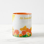 サンシャインフローラ水彩 ツートーンマグカップ (中央)