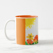 サンシャインフローラ水彩 ツートーンマグカップ (左)