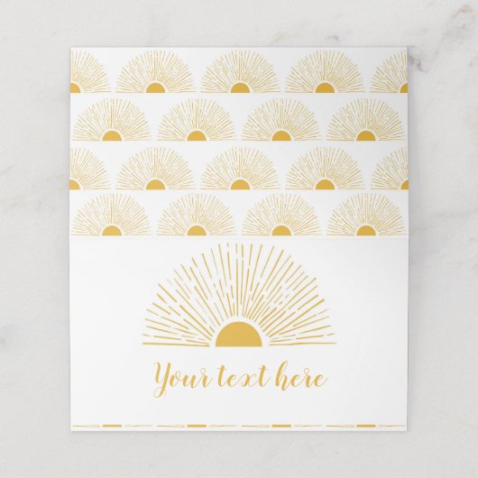 サンシャインフードテント座席表 プレイスカード (外部開封)