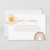 サンシャインブックベビーカード |ブックリクエストの挿入 招待状 (正面)