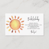 サンシャインブックベビーチケット エンクロージャーカード (正面)