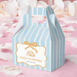 サンシャインブルーギンガム 誕生日パーティー フェイバーボックス