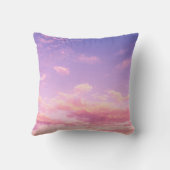 サンシャインブルースカイアンドフワフワ雲装飾用クッション クッション (裏面)