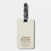 サンシャインブレンドコーヒー ラゲッジタグ (裏面縦)