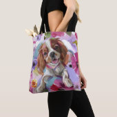 'サンシャイン'ブレンハイムcavalier dog art tote bag トートバッグ (クローズアップ)