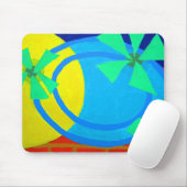 サンシャインプールサイドシーサイドビブ抽象芸術アート マウスパッド (マウス)